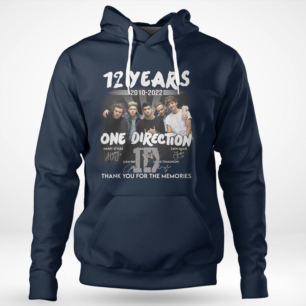 12 Years 2010 – 2022 One Direction Thank You For The Memories T-shirt