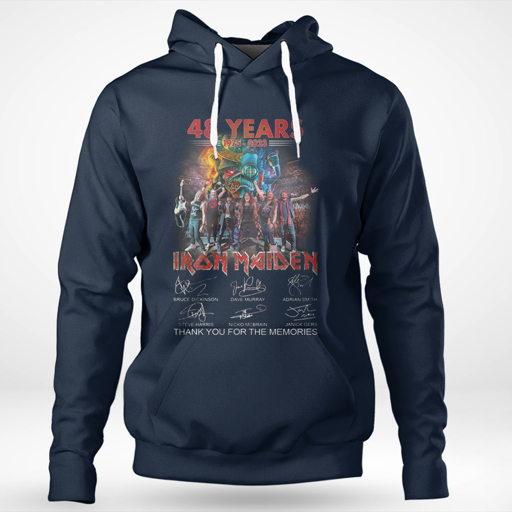 48 Years 1975 – 2023 Iron Maiden Thank You For The Memories T-shirt