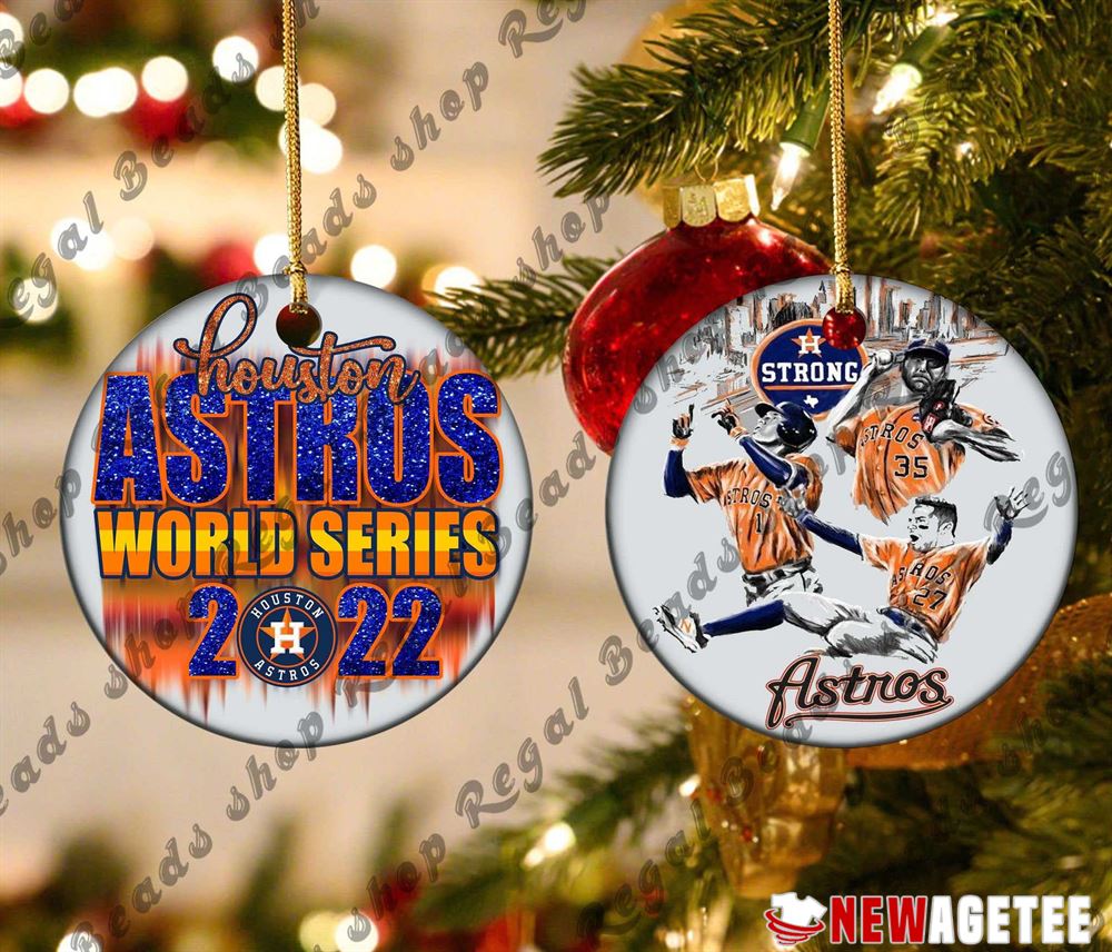 Justin Verlander Jose Altuve Houston Astros World Series 2022 Christmas Ornament Xmas Tree Decor
