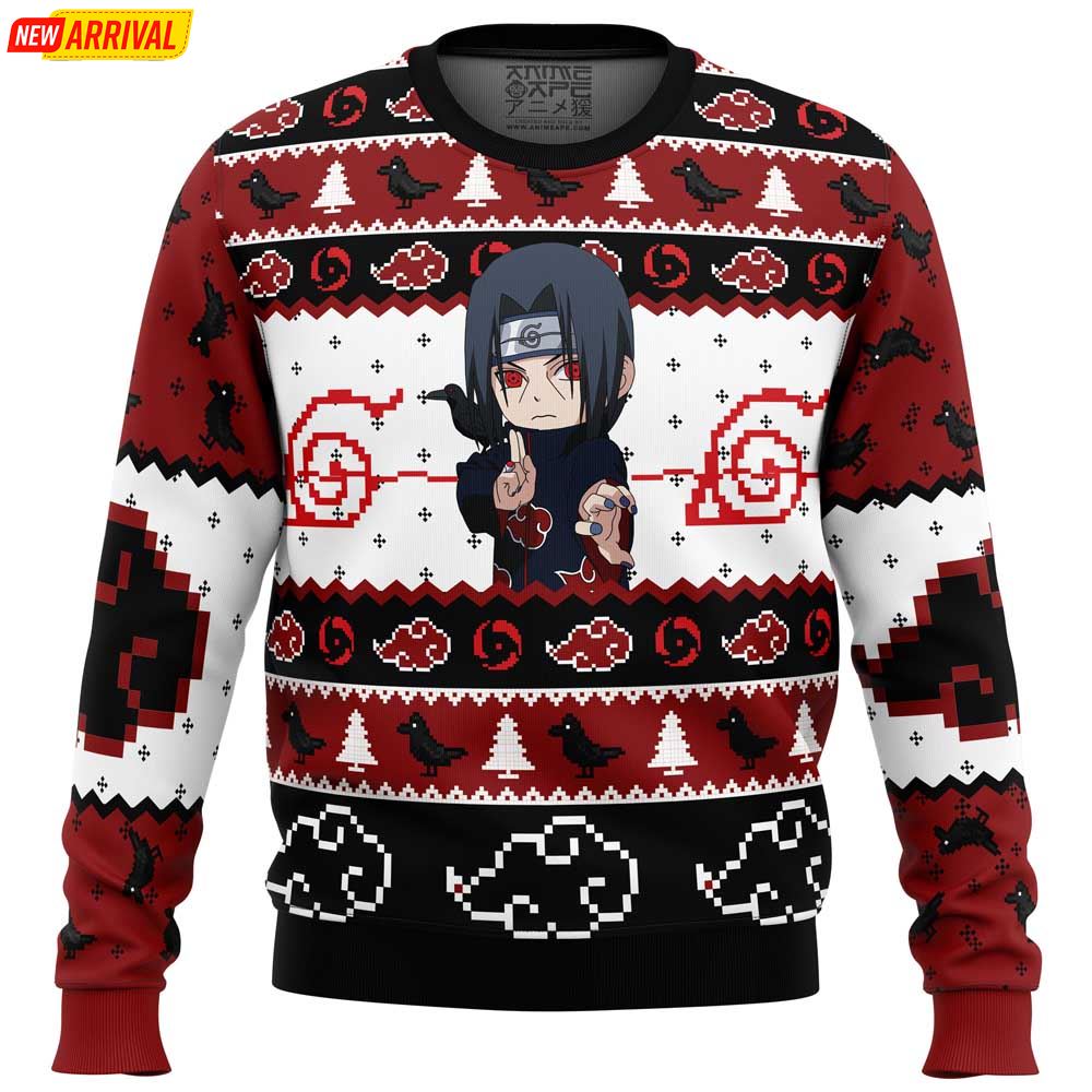 Itachi Uchiha Chibi Akatsuki Naruto Ugly Christmas Sweater