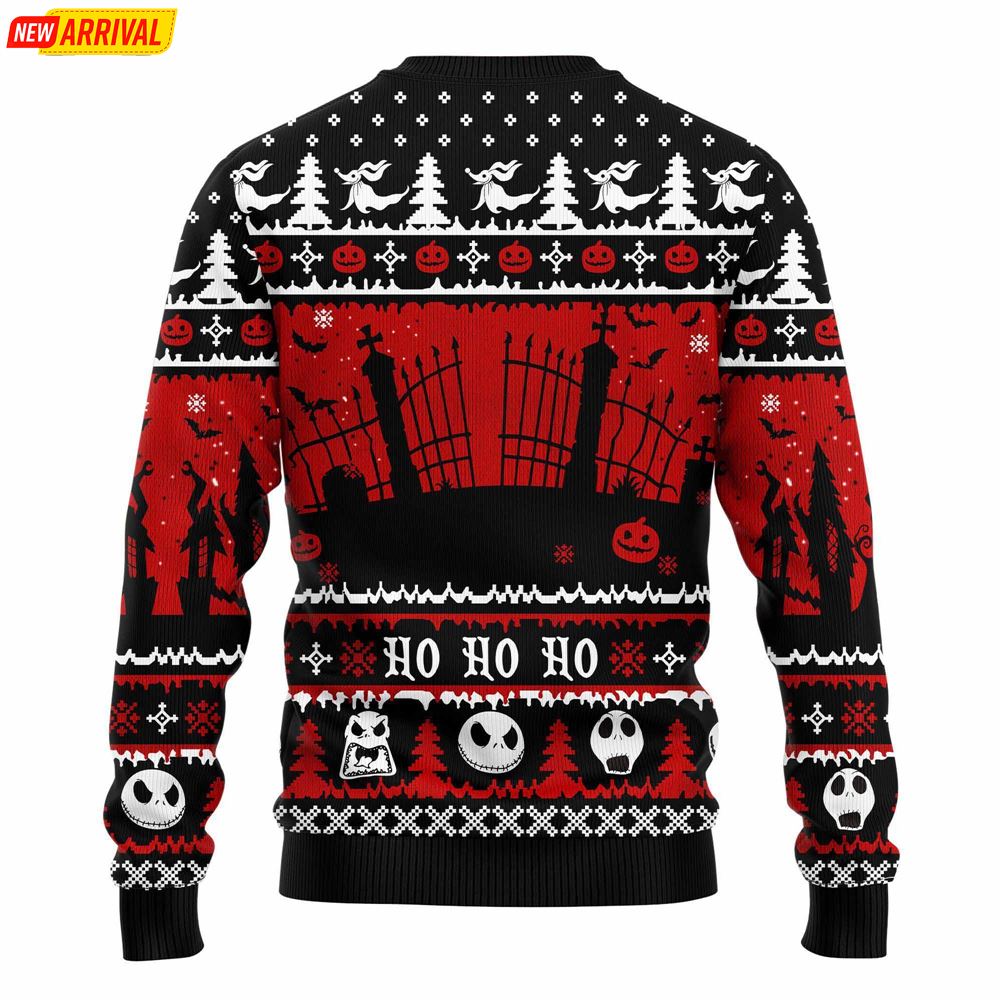 Jack And Zero Nightmare Before Xmas Ugly Christmas Sweater