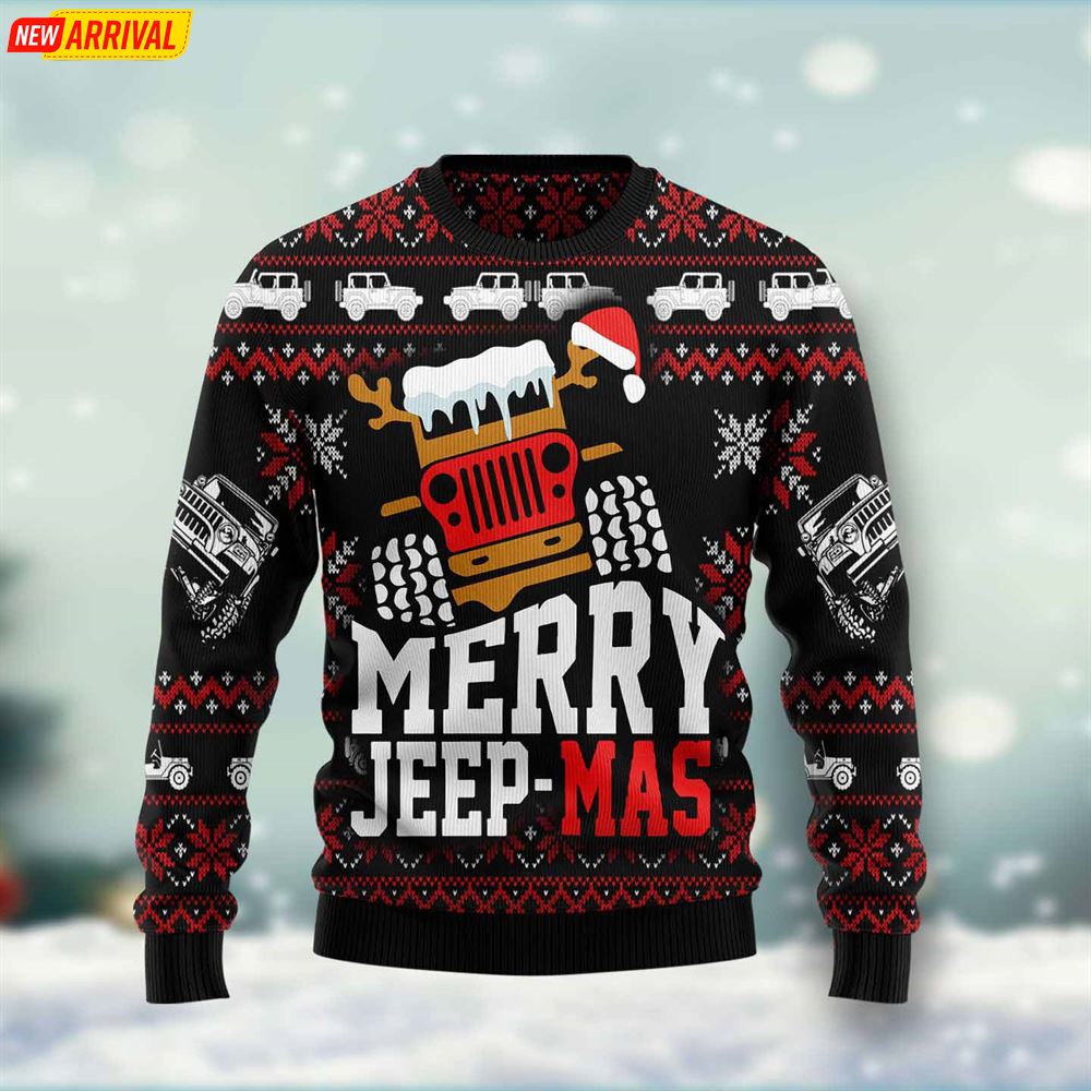 Jeep Mas Christmas Ugly Christmas Sweater