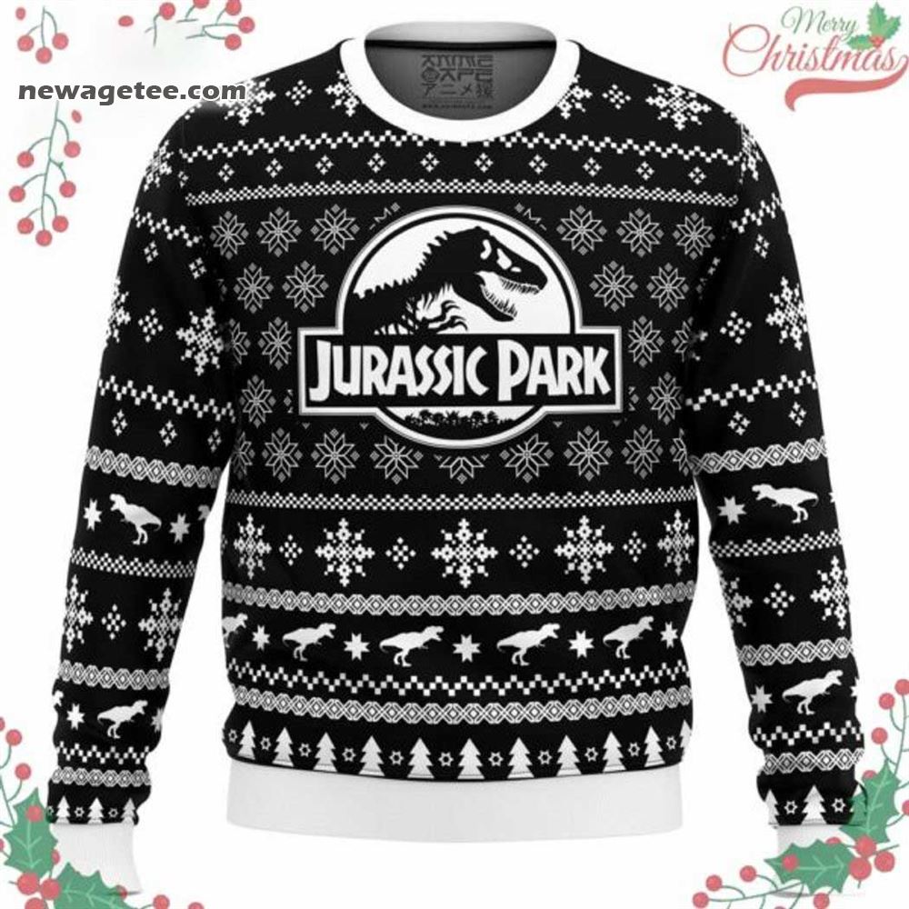 Jurassic Park Symbol Ugly Christmas Sweater