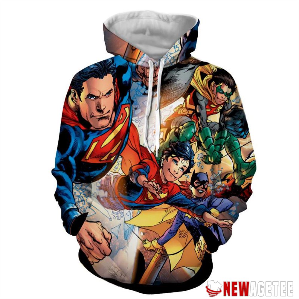 Justice League Powerful Superman Comic Unisex Hoodie