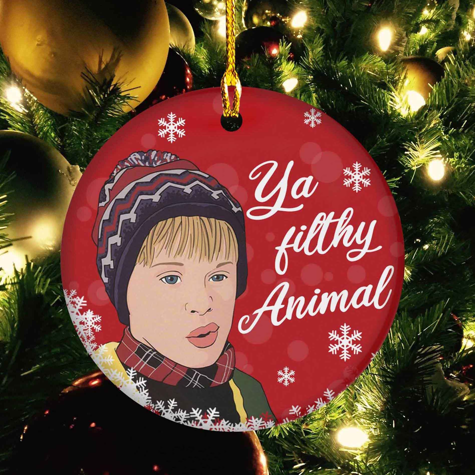 Kevin Home Alone Ornament Ya Filthy Animal Ornament Christmas Decoration