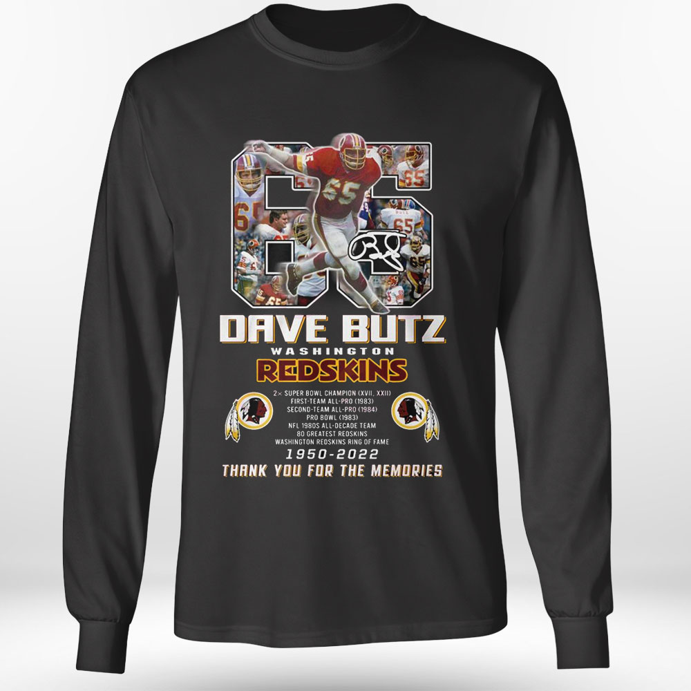 Dave Butz Washington Redskins 1950 – 2022 Thank You For The