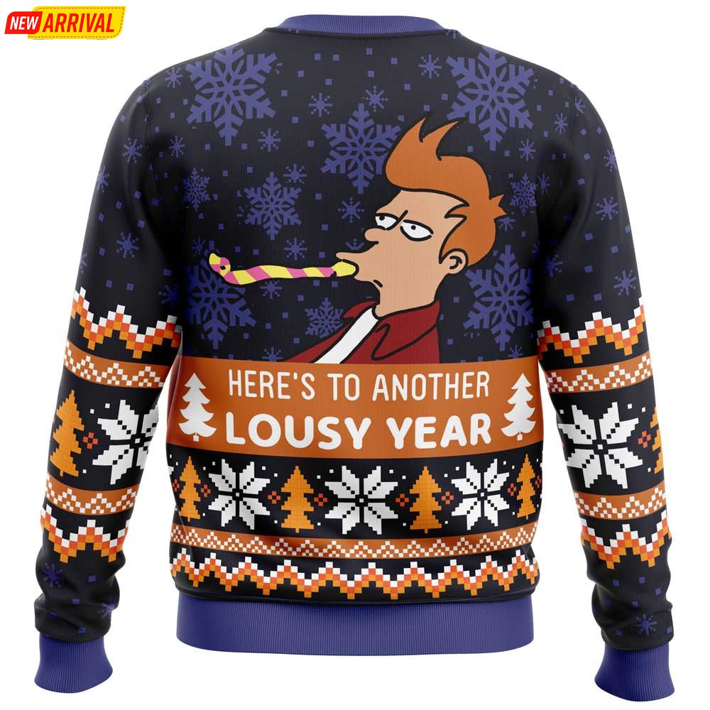 Lousy Year Futurama Heres To Another Lousy Year Ugly Christmas Sweater