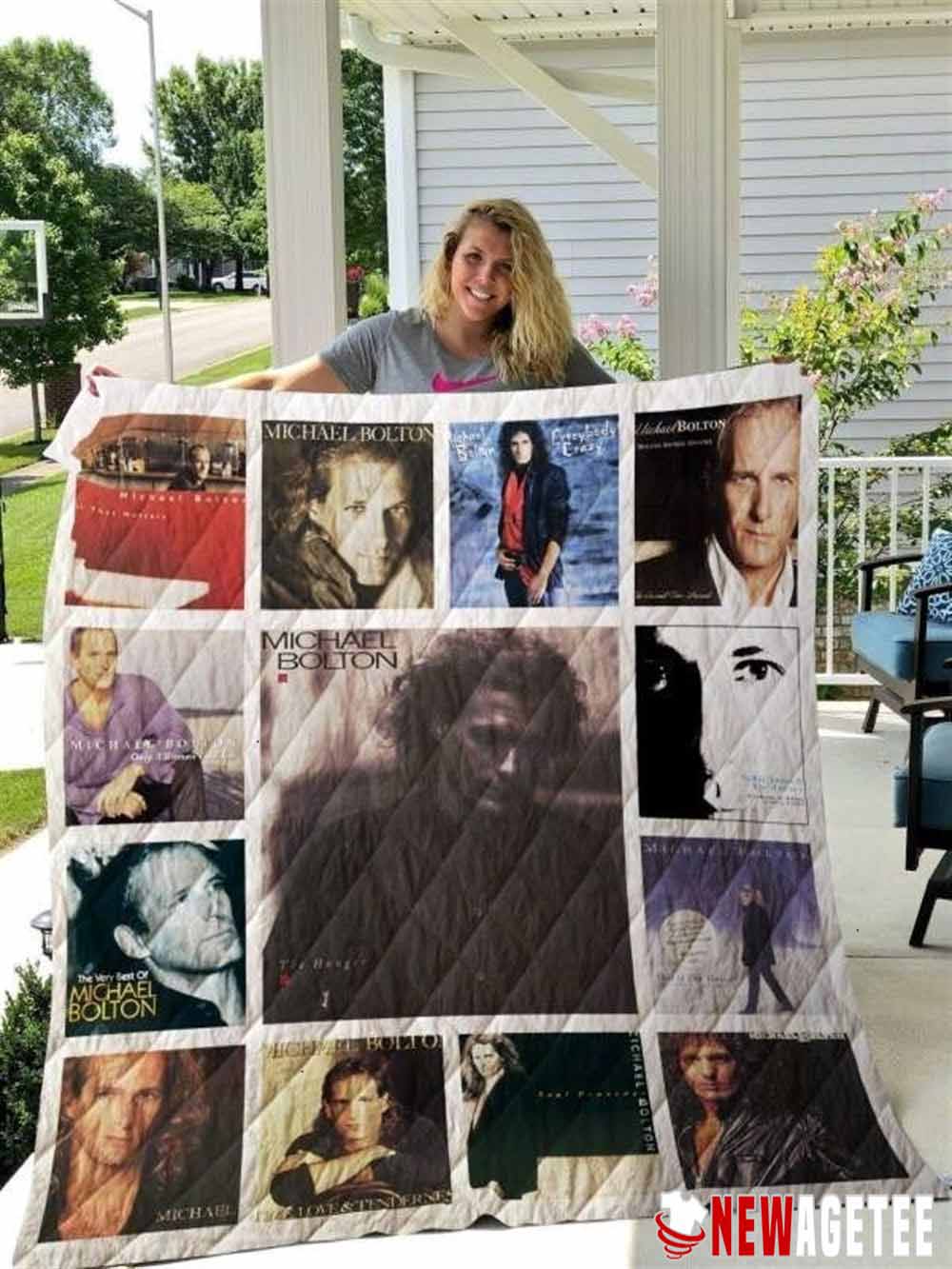 Michael Bolton Albums Queen Size Fleece Blanket