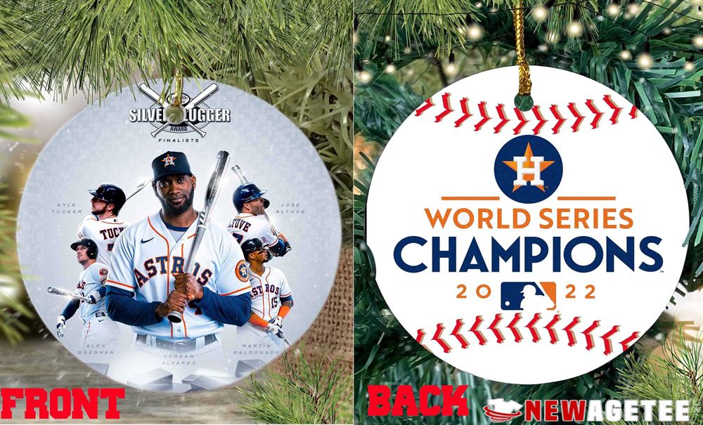 Mlb Silver Slugger Houston Astros World Series 2022 Christmas Ornament Decoration