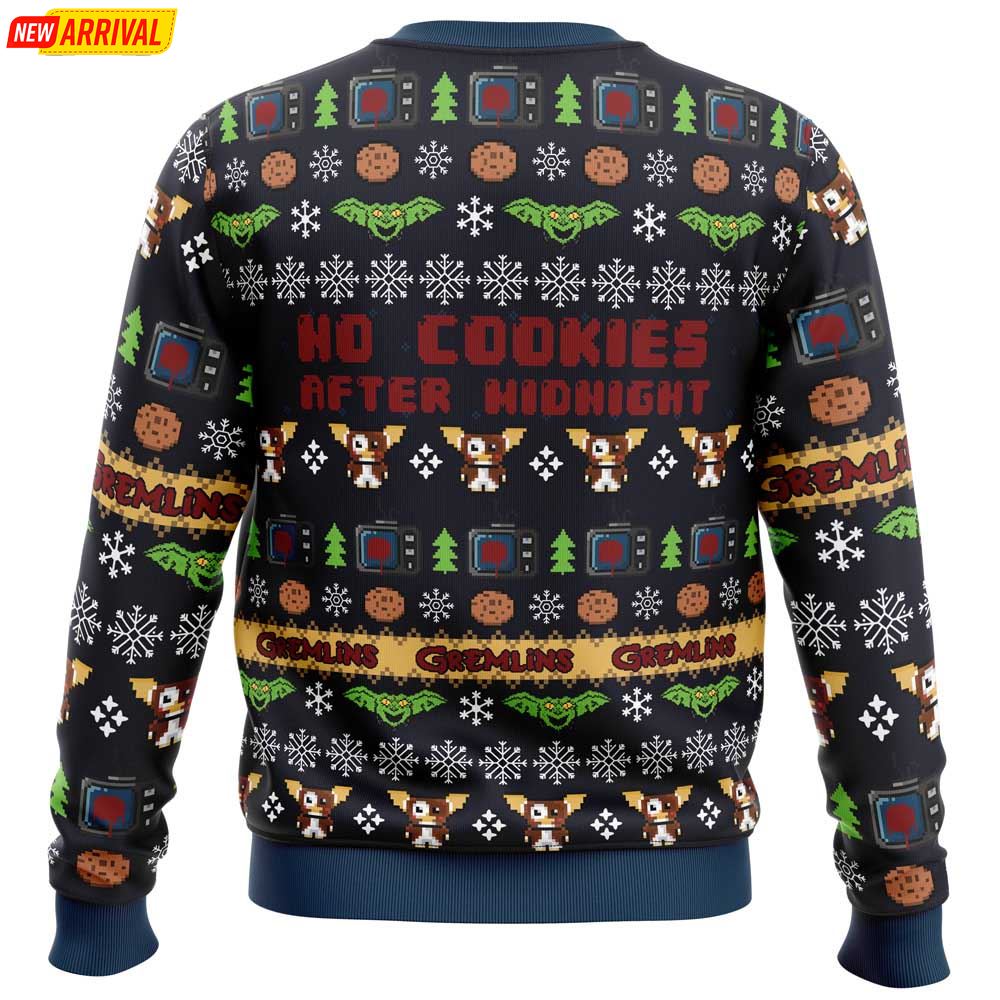 No Cookies After Midnight Gremlins Ugly Christmas Sweater