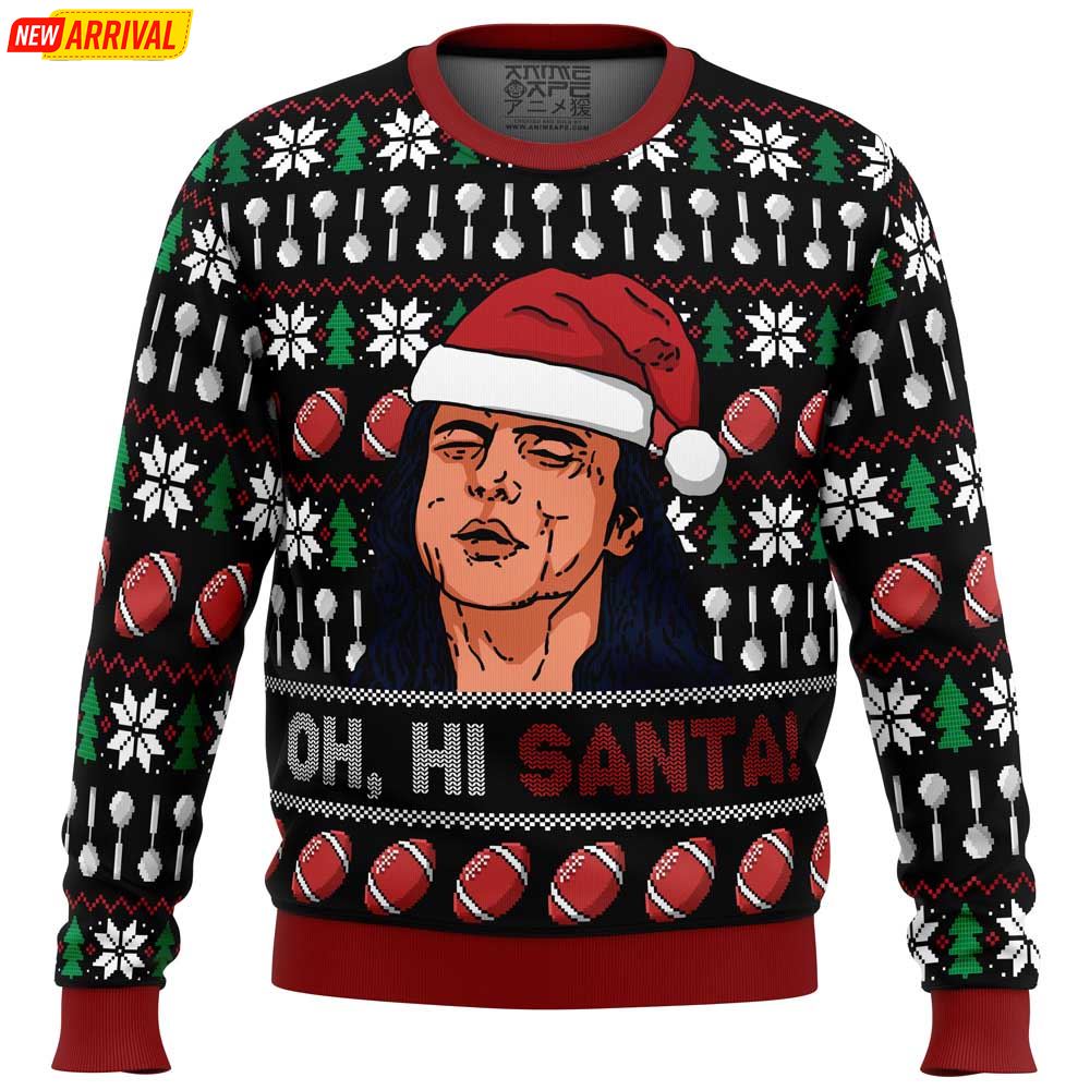 Psycho Hey Santa Do You Like Huey Lewis And The News Ugly Christmas Sweater