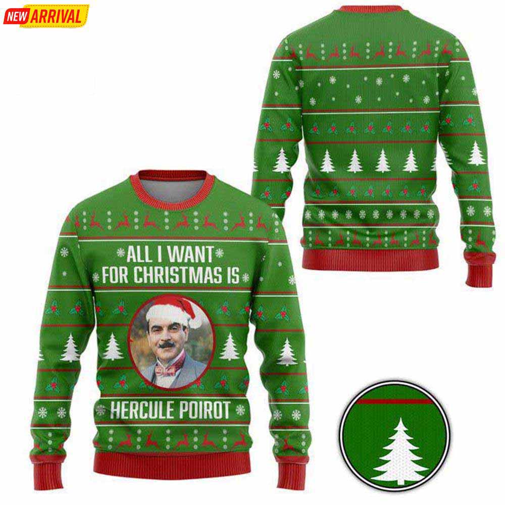 Personalized Photo All I Want For Christmas Is My Crush Ugly Sweater