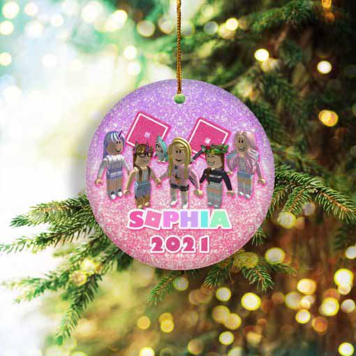Personalizedized Roblox Girl Christmas Ornament Holiday Gift