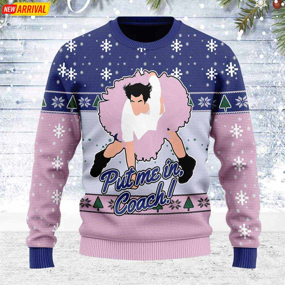 Put Me In Coach Ugly Christmas Sweater