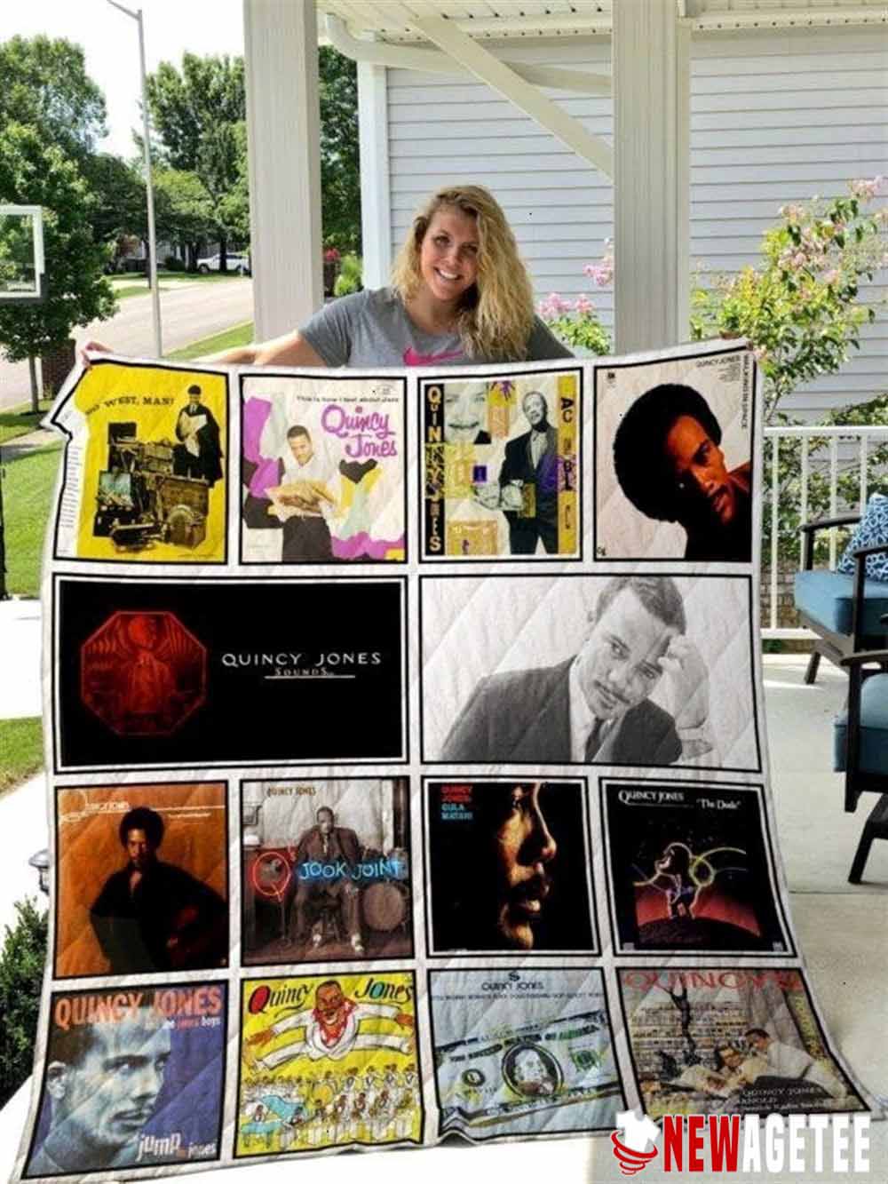 Quincy Jones Albums Soft Fleece Blanket Gifts For R B And Soul Music Fans