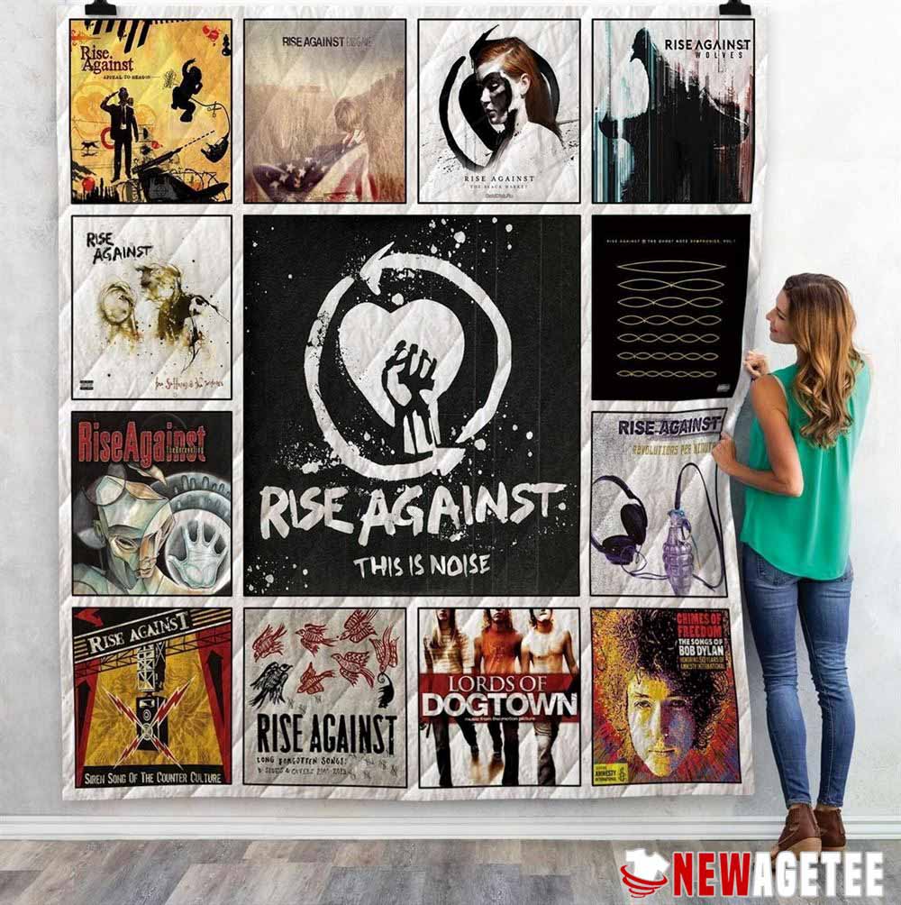 Rise Against Albums Fleece Quilt Blanket Gifts For Rock Fans