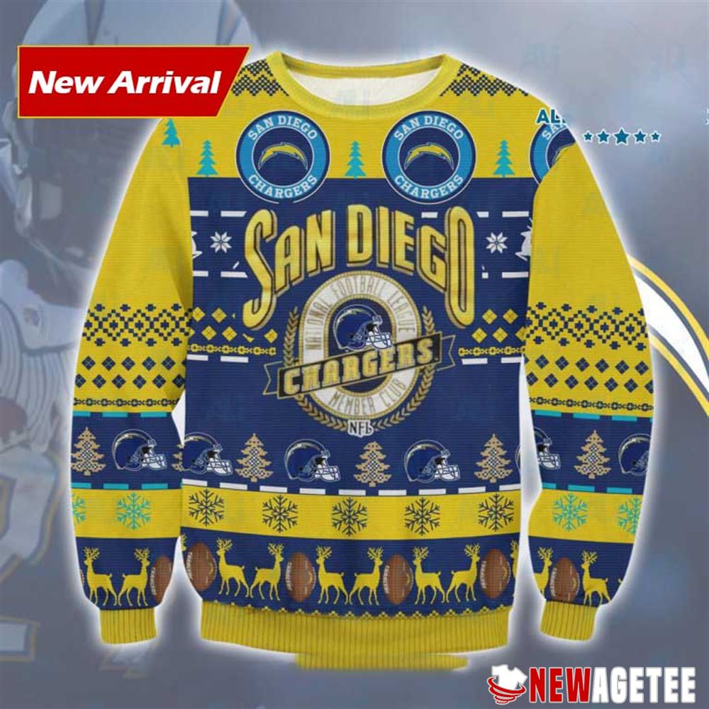 San Diego Chargers Ugly Christmas Sweater