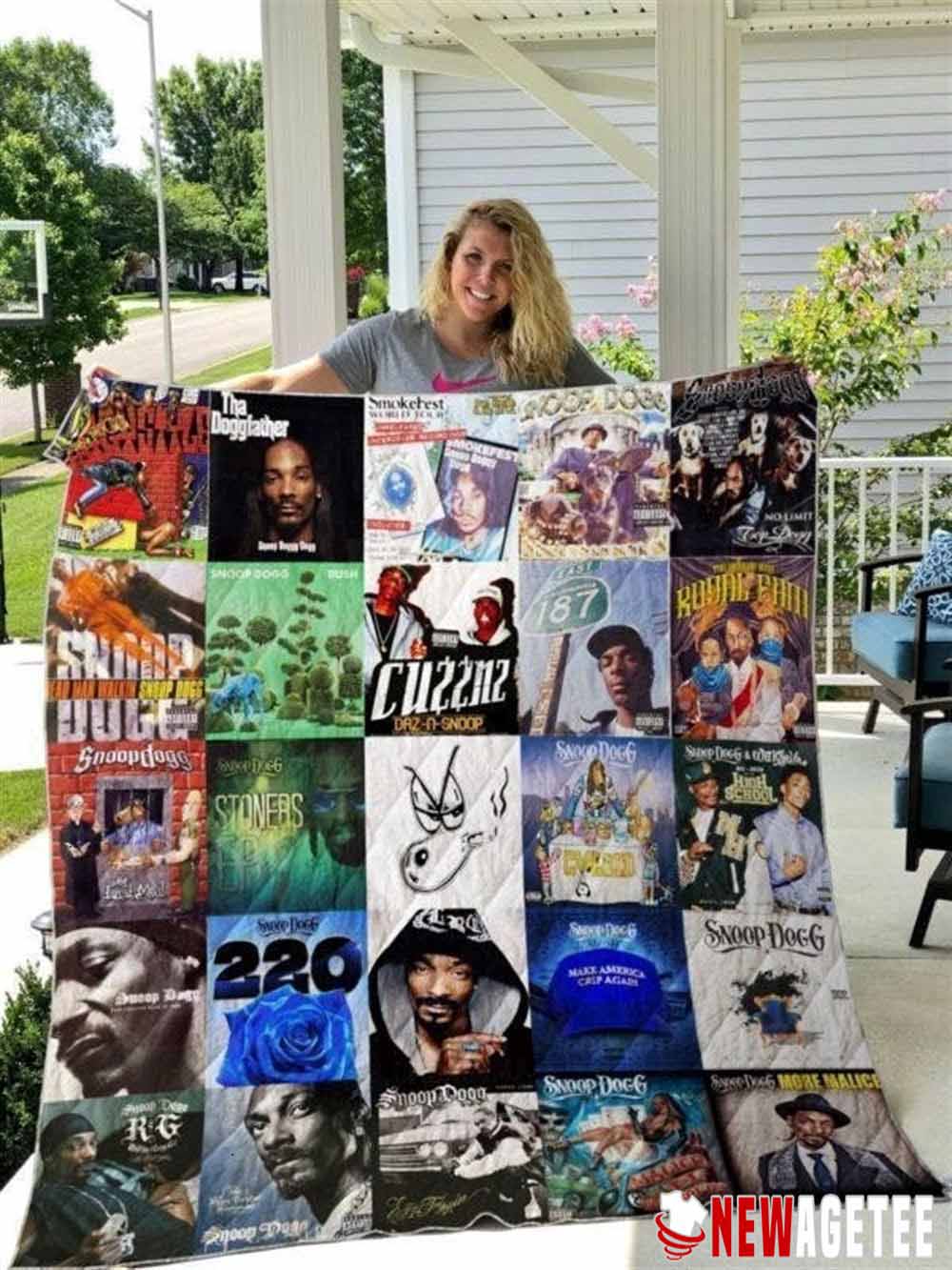 Snoop Dogg Albums Cover Quilt Blanket Queen Gifts For Hip Hop Lovers