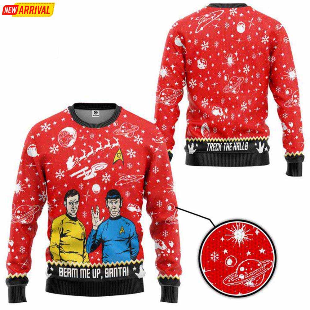 Star Trek The Halls Christmas Jumper Sweater