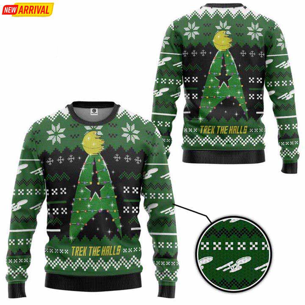 Star Trek Beam Me Up Santa Christmas Jumper Sweater