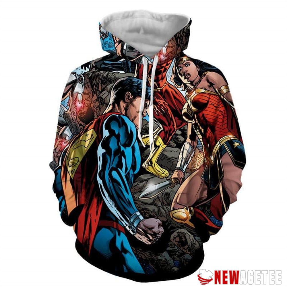 Superman Vs Wonder Woman Rebirth Justice League Unisex Hoodie