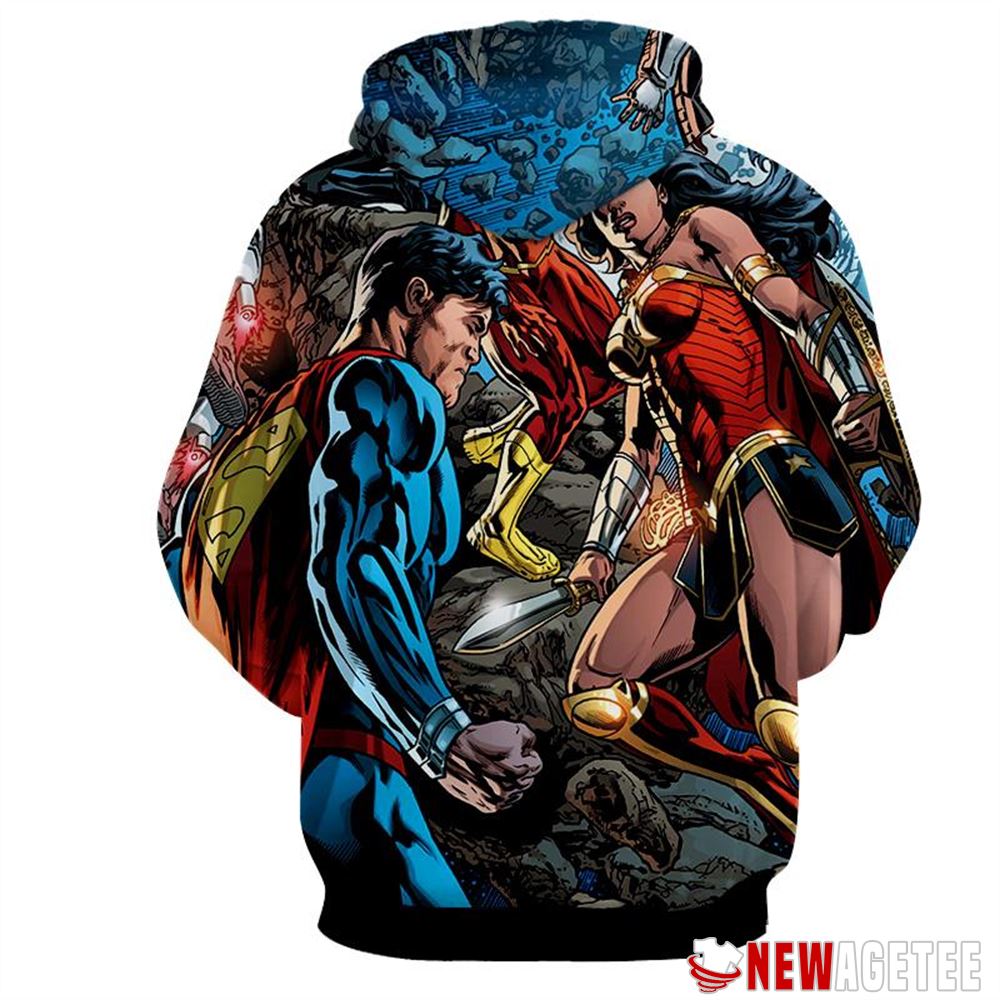 Superman Vs Wonder Woman Rebirth Justice League Unisex Hoodie