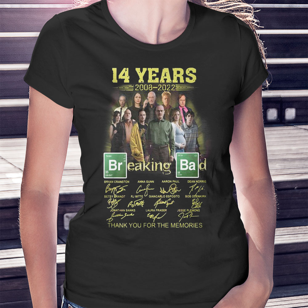 14 Years 2002 – 2022 Breaking Bad Thank You For The Memories T-shirt