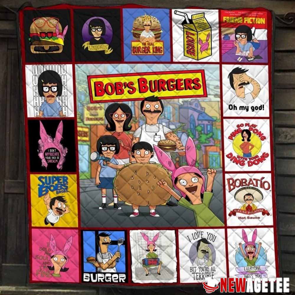 The Bobs Burgers Characters Queen Size Fleece Blanket