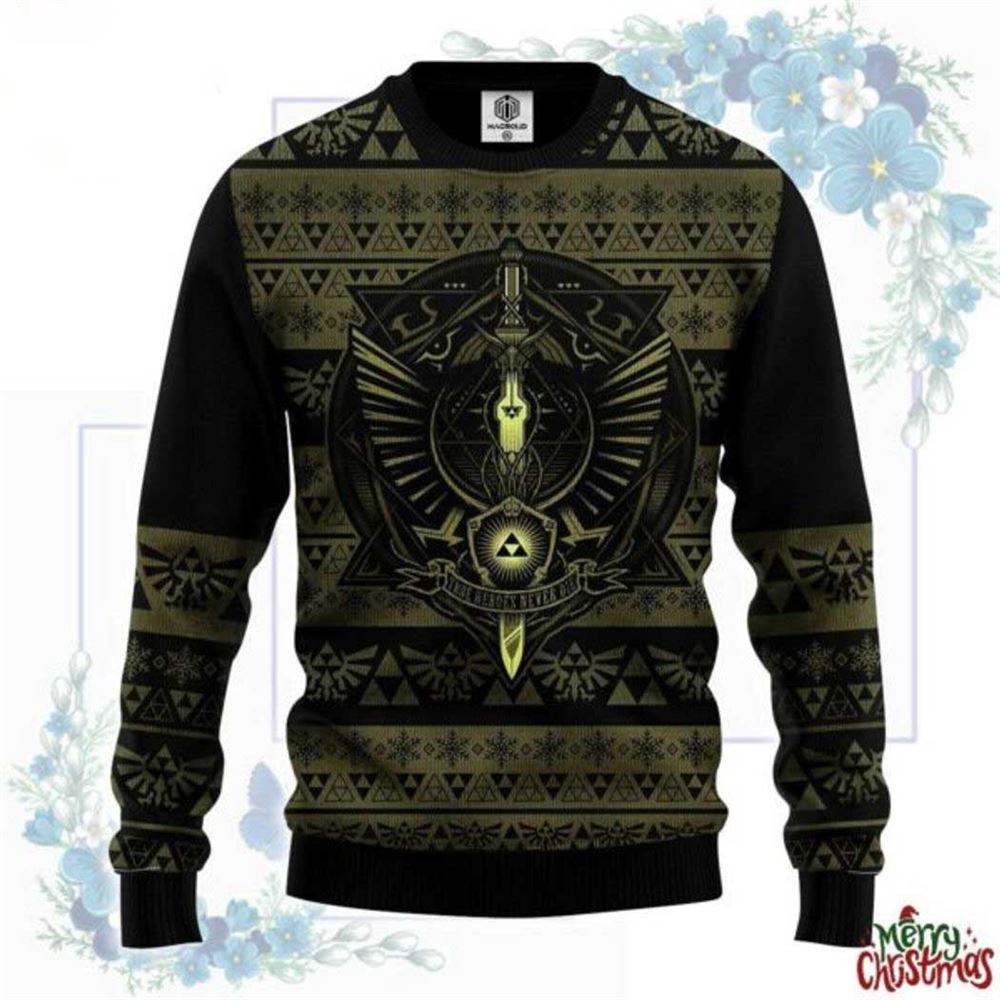 The Legend Of Zelda Symbol Green Ugly Christmas Sweater