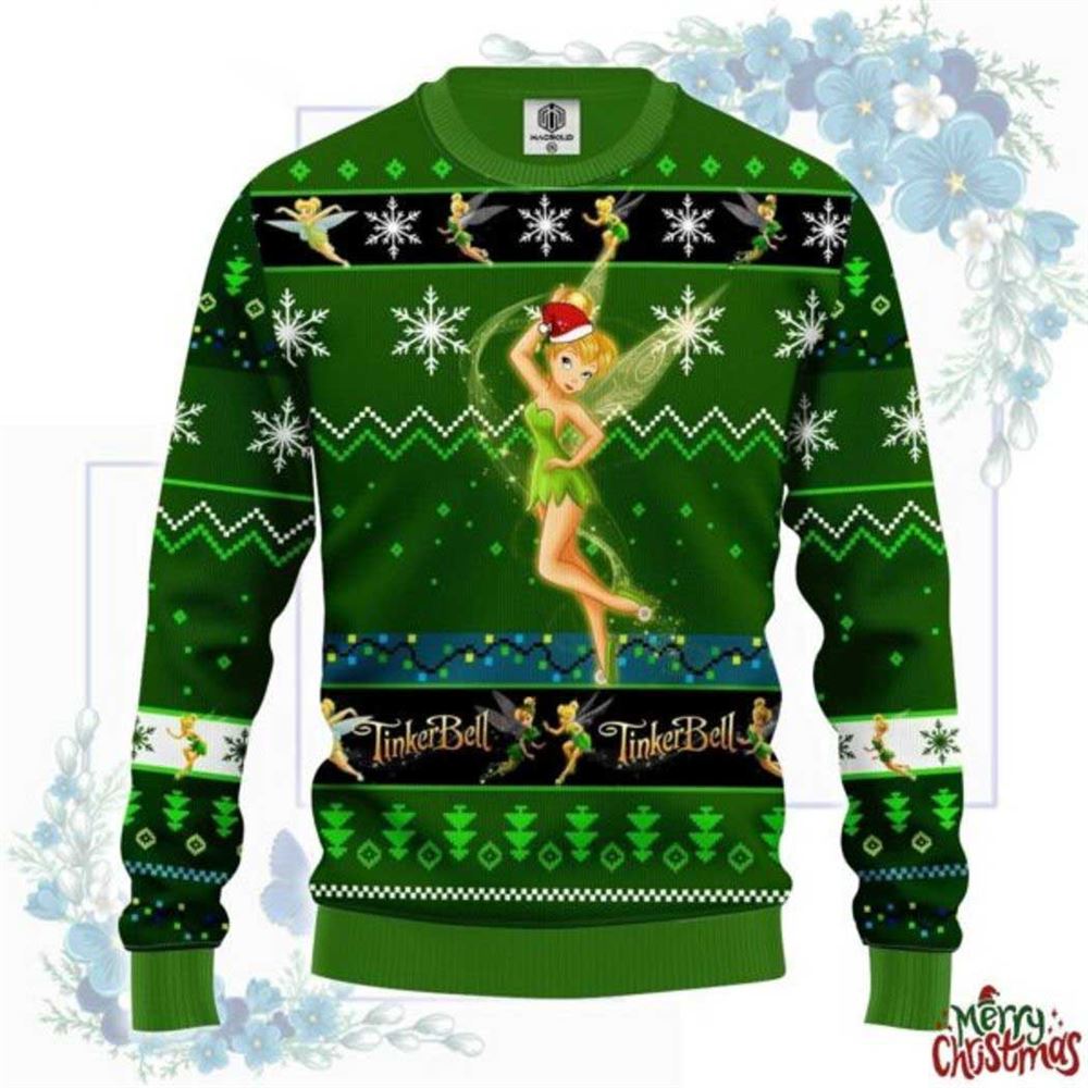 Tinker Bell Christmas Tree Ugly Christmas Sweater