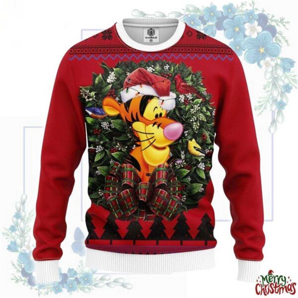 Winnie The Pooh And Tigger Ugly Christmas Sweater