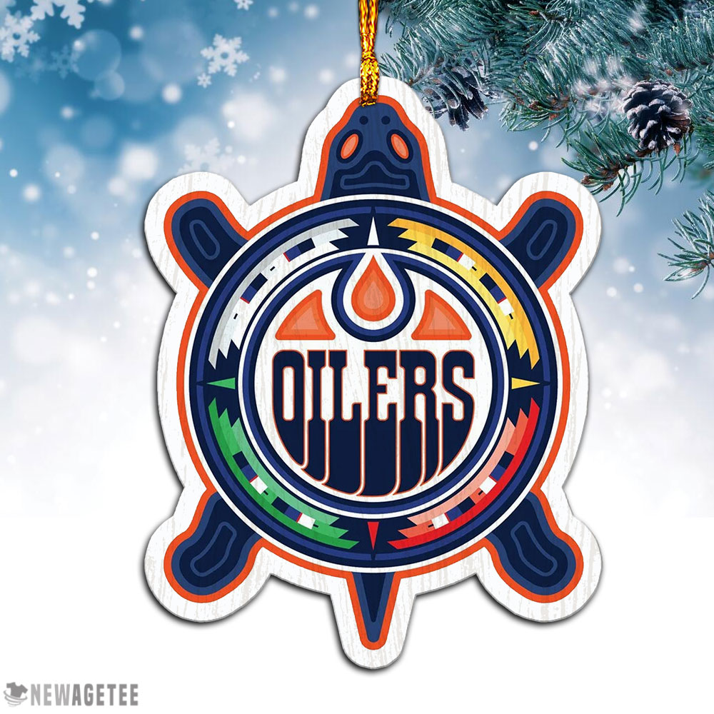Turtle Island Edmonton Oilers Christmas Ornament