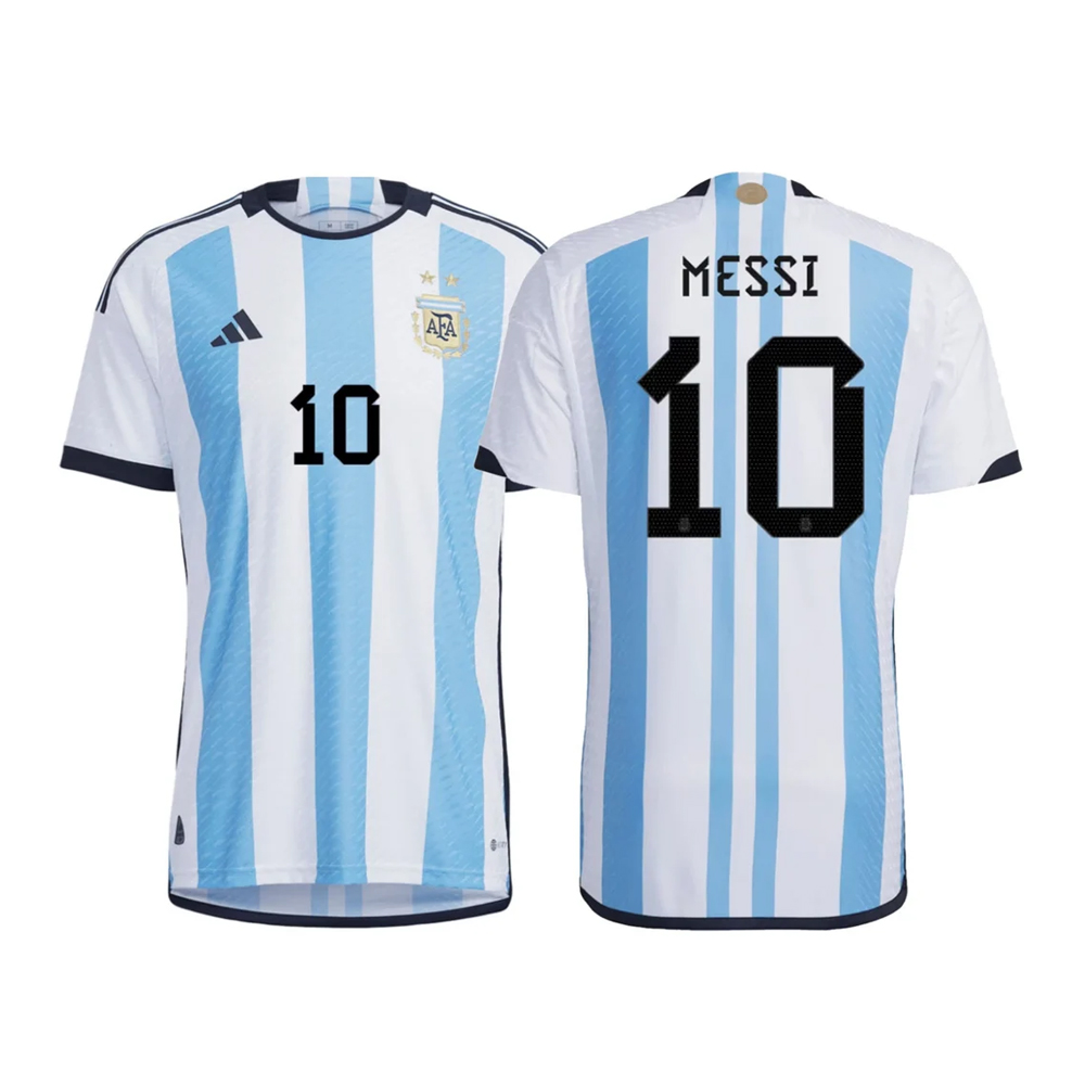 Argentina Messi 10 Premium Soccer 2022 Jersey Champion World Cup 2022