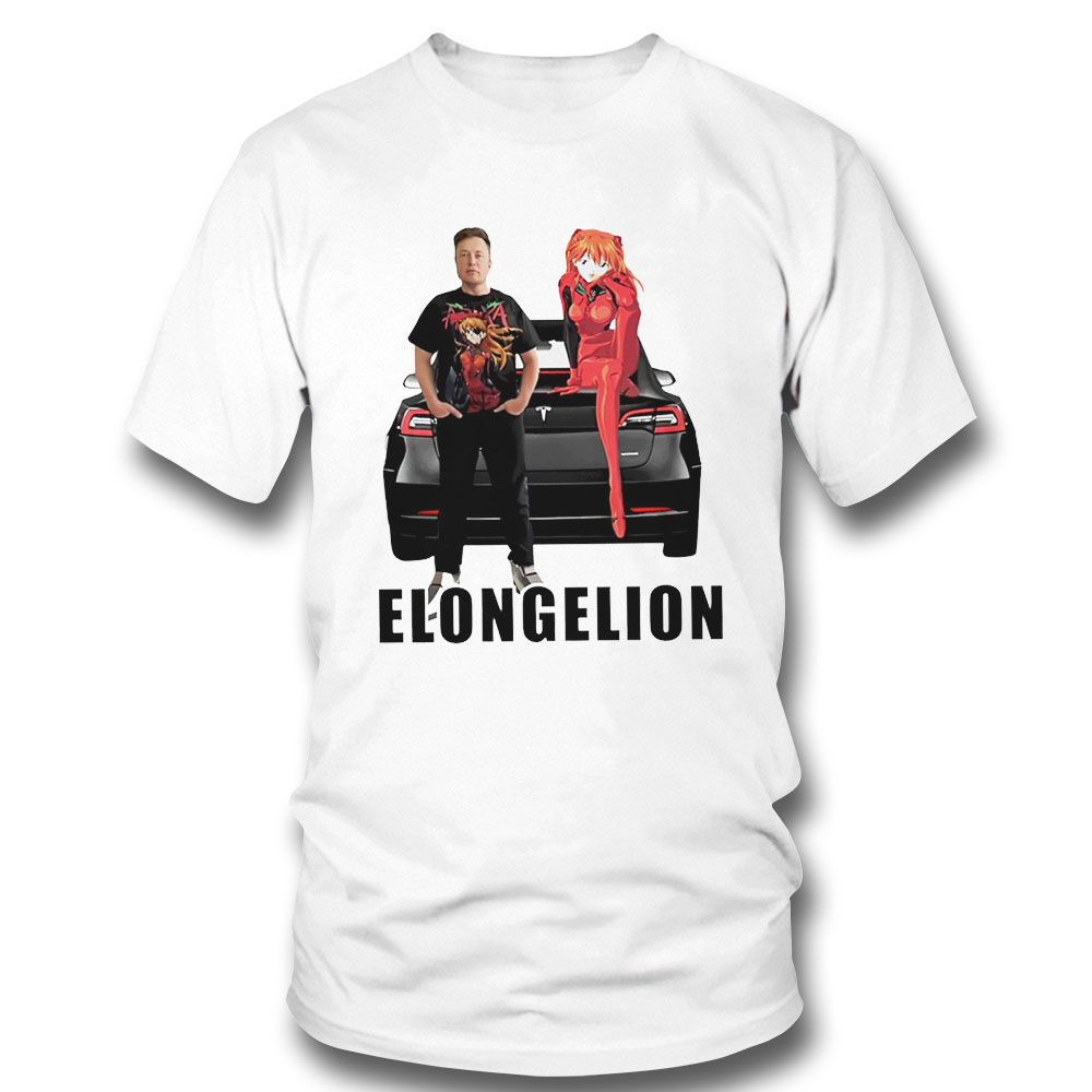 Elon Musk And Asuka Langley Soryu Elongelion Funny Shirt Hoodie