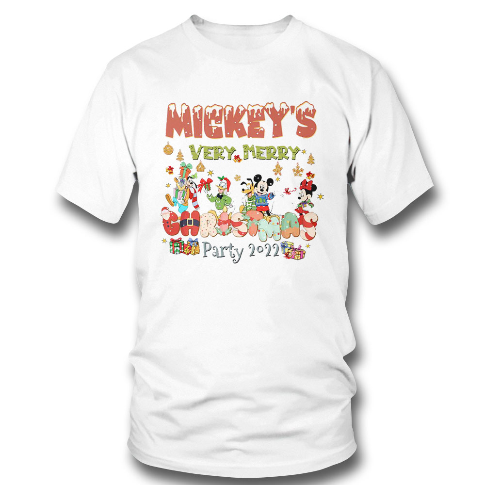 Mickeys Party Very Merry Christmas Disney 2022 Shirt Hoodie