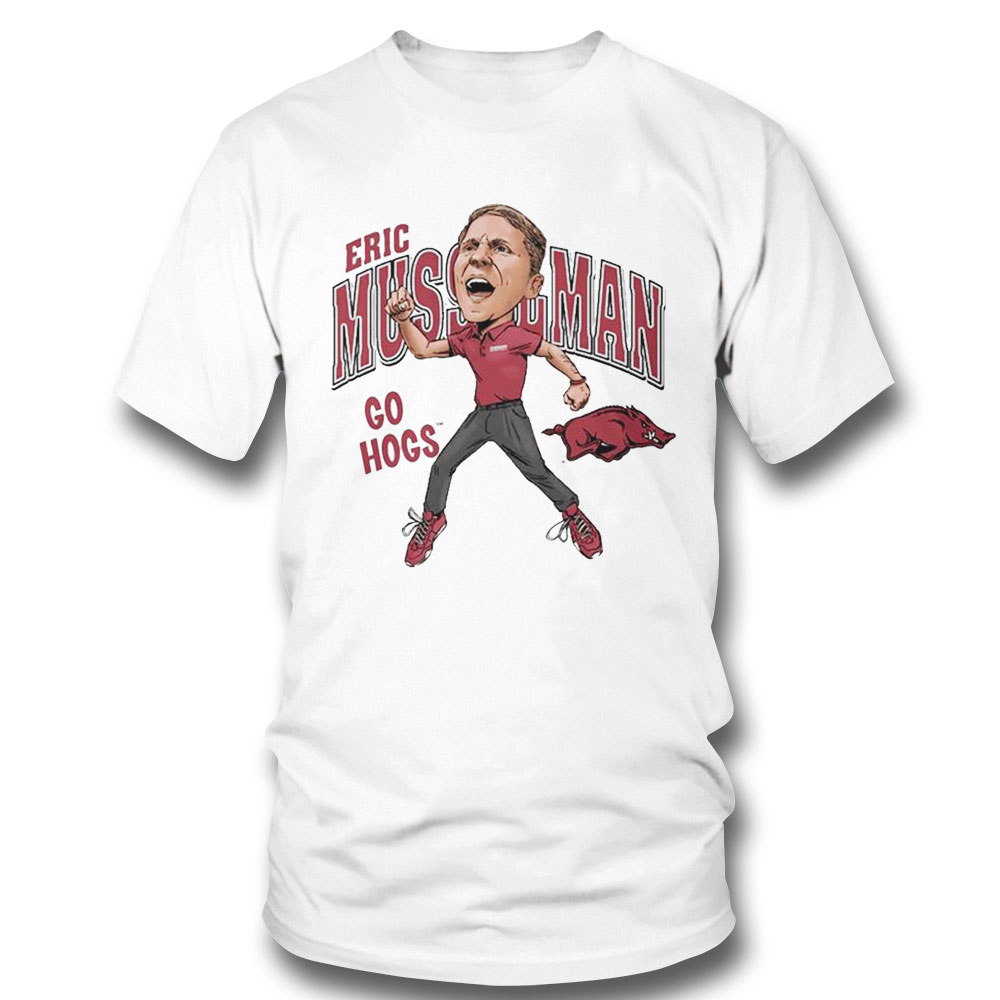 Razorback Go Hogs Eric Musselman Caricature Shirt Hoodie