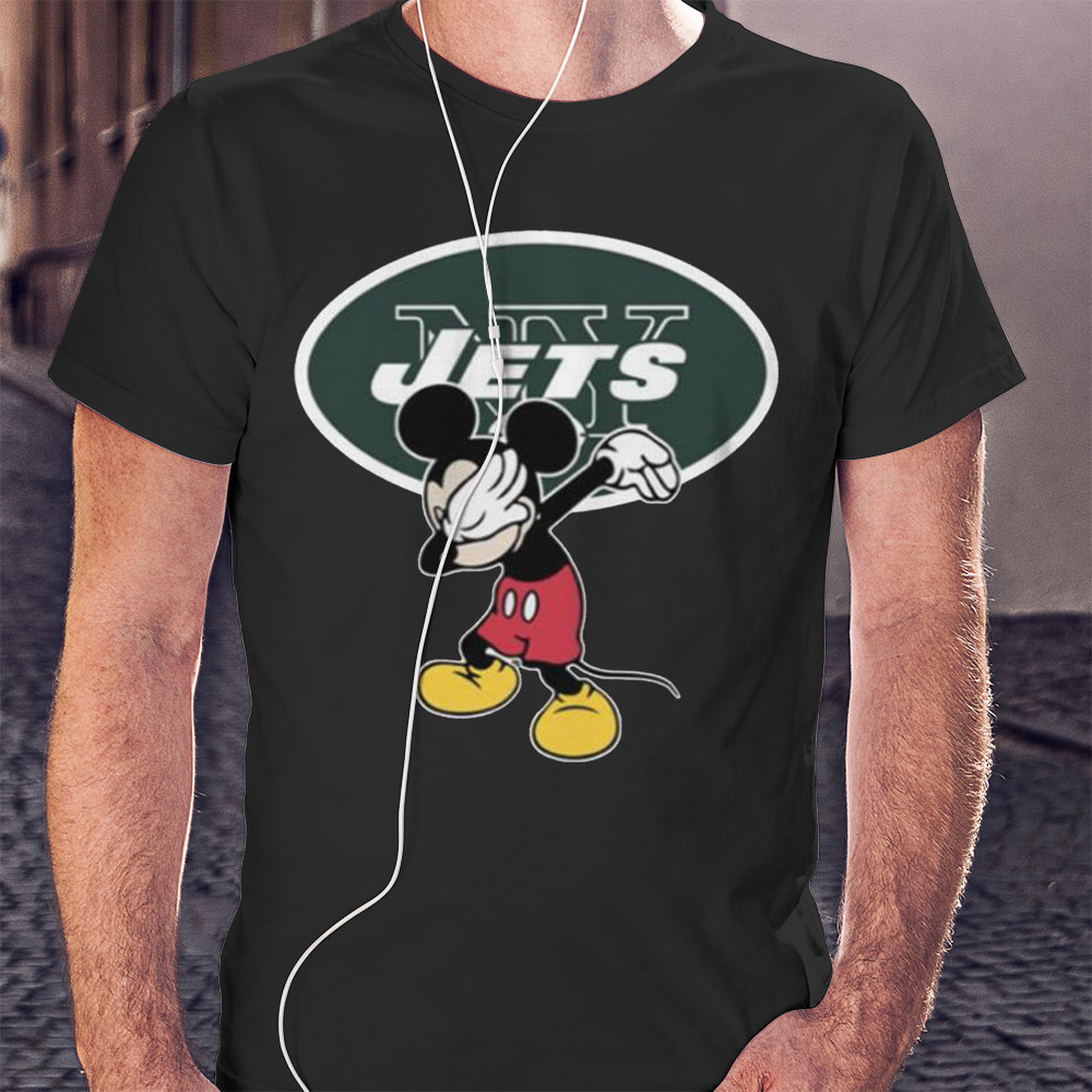 Dabbing Mickey Disney New York Jets Nfl Football Shirt