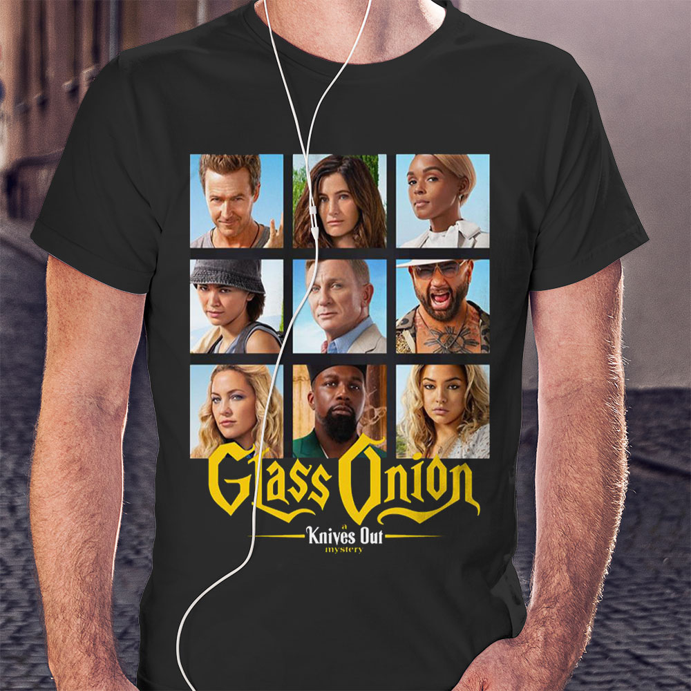 Knives Out Glass Onion Characters Shirt
