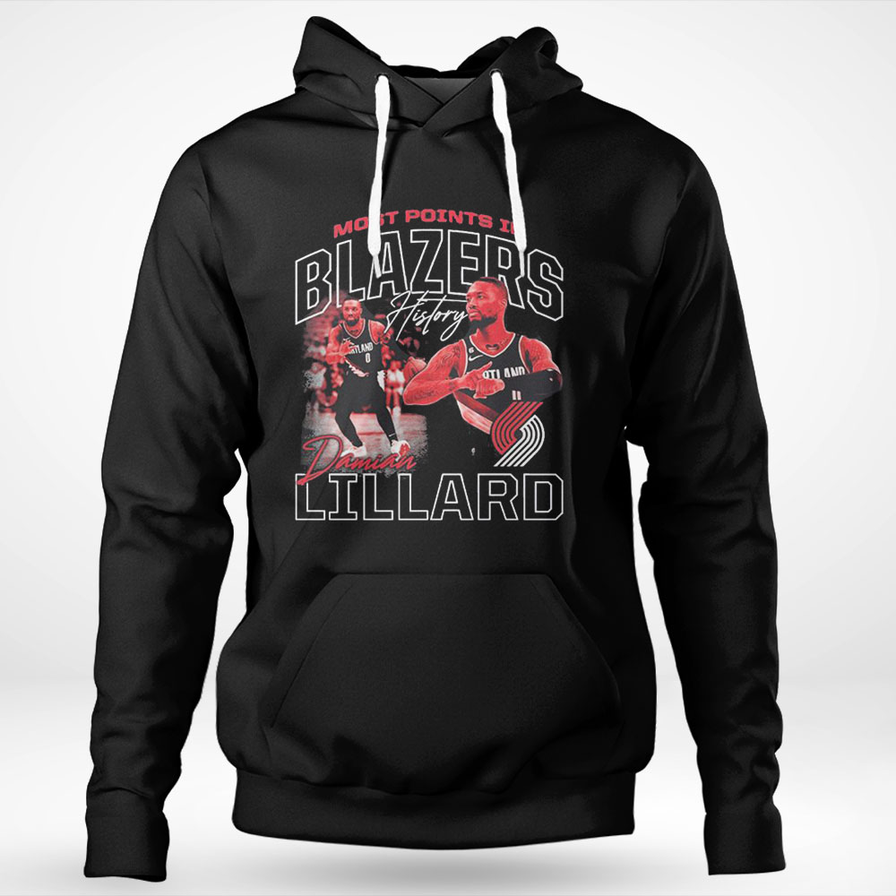 Damian Lillard Portland Trail Blazers Franchise All Time Scoring Leader Shirt Hoodie