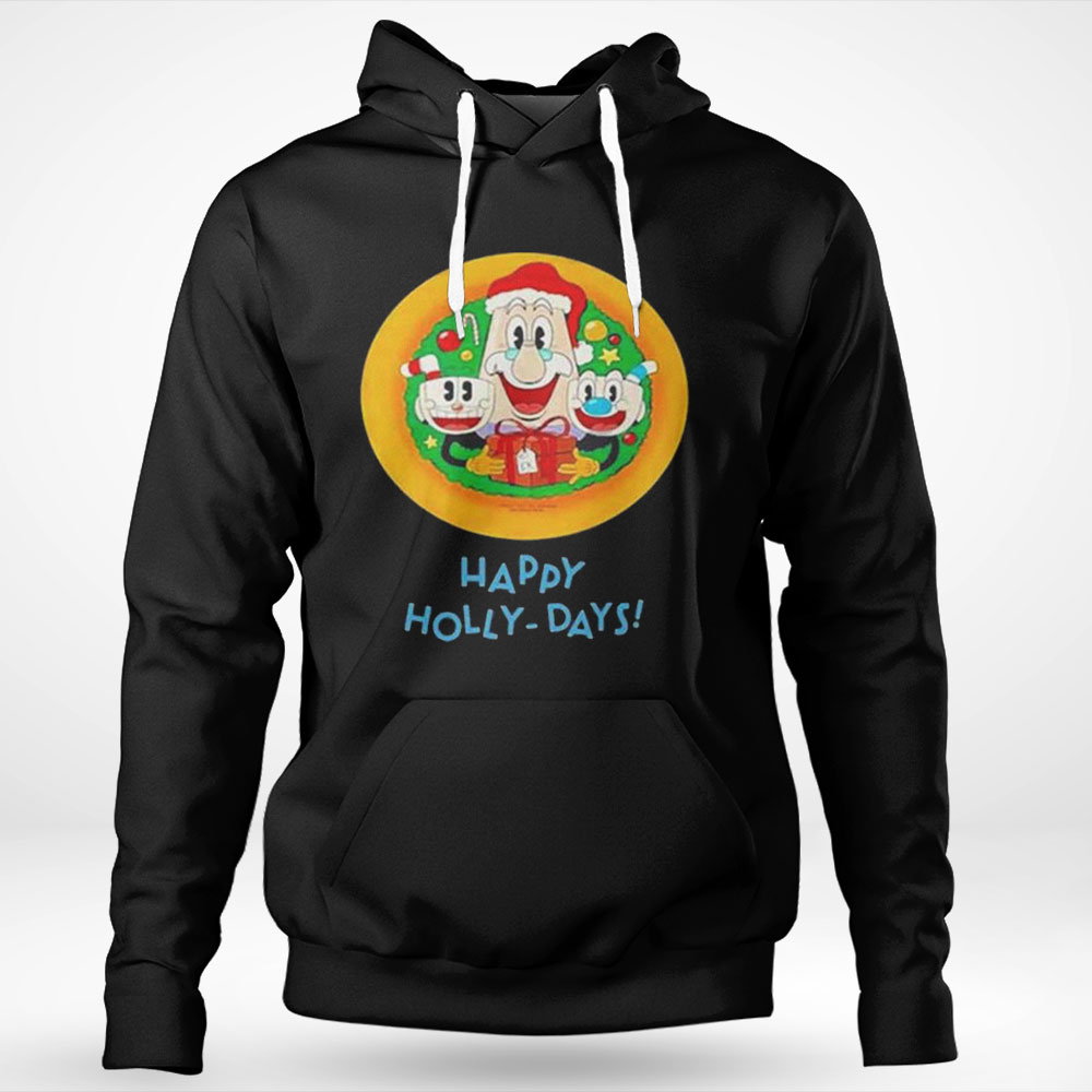 Happy Hollydays The Cuphead Show Shirt Hoodie