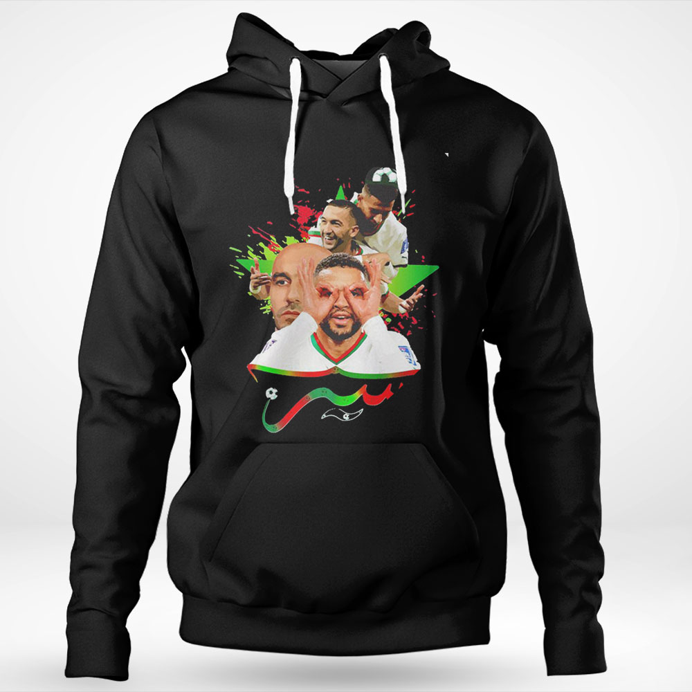 Morocco Walid Regragui Sir Ziyech En Nesyri World Cup Qatar 2022 Shirt Sweatshirt