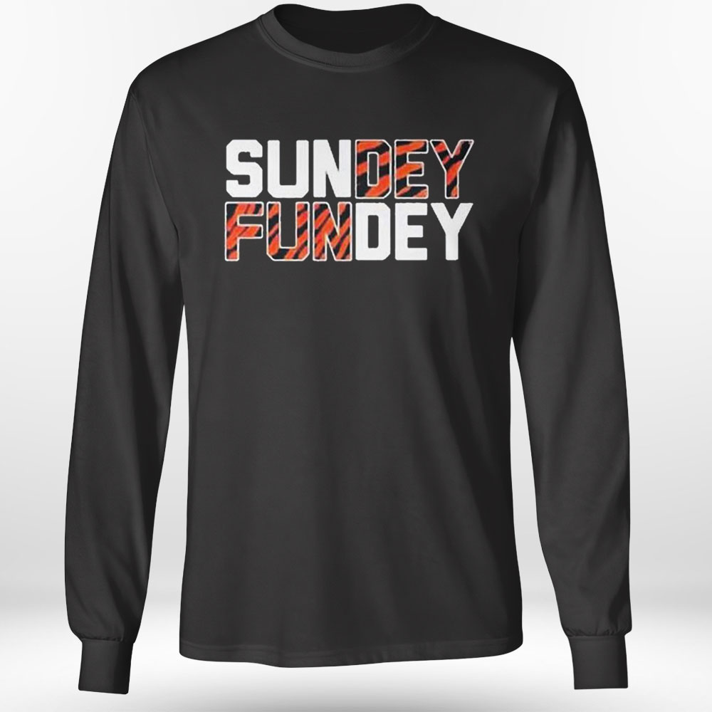 2023 official CincinnatI bengals sunday funday shirt, hoodie, sweater, long  sleeve and tank top