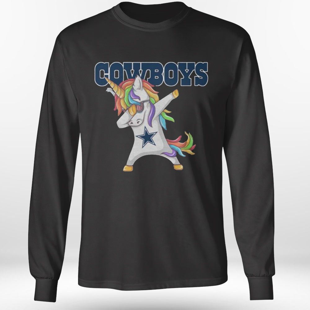 Funny Unicorn Dabbing Dallas Cowboys Nfl Football Shirt