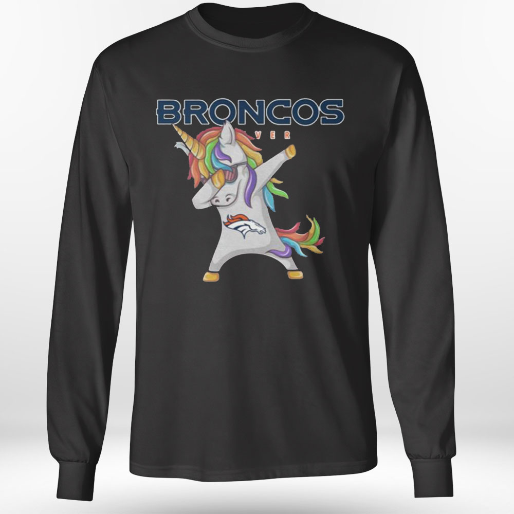 Denver Broncos NFL Football Funny Unicorn Dabbing Sports T Shirt