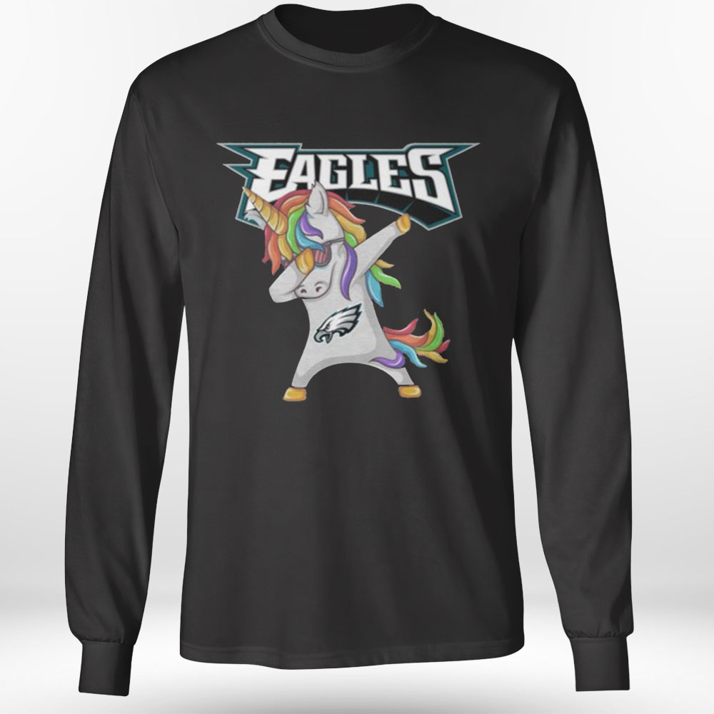 Funny Unicorn Dabbing Philadelphia Eagles Nfl Football T-shirt