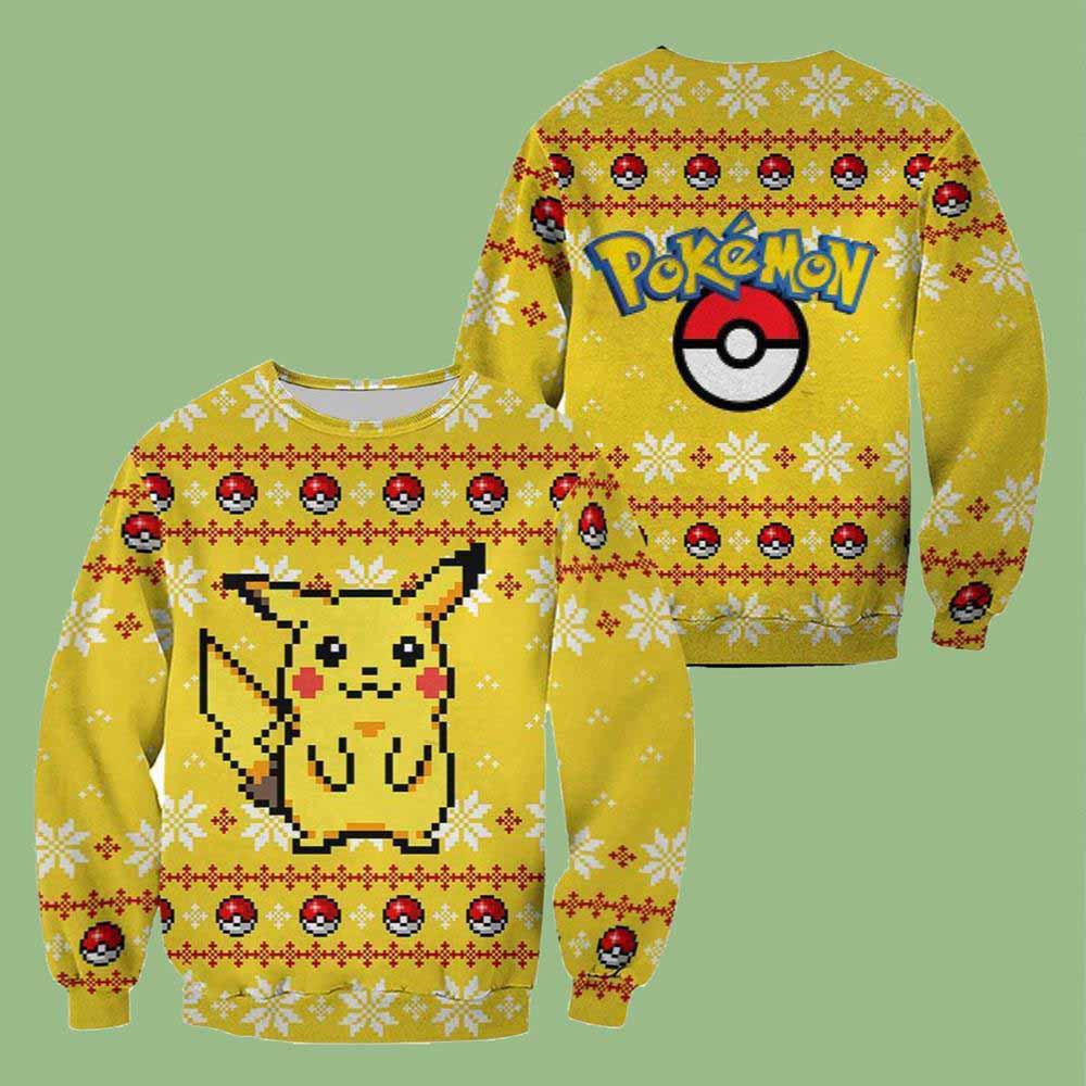 Pokemon Lucario Ugly Christmas Sweater