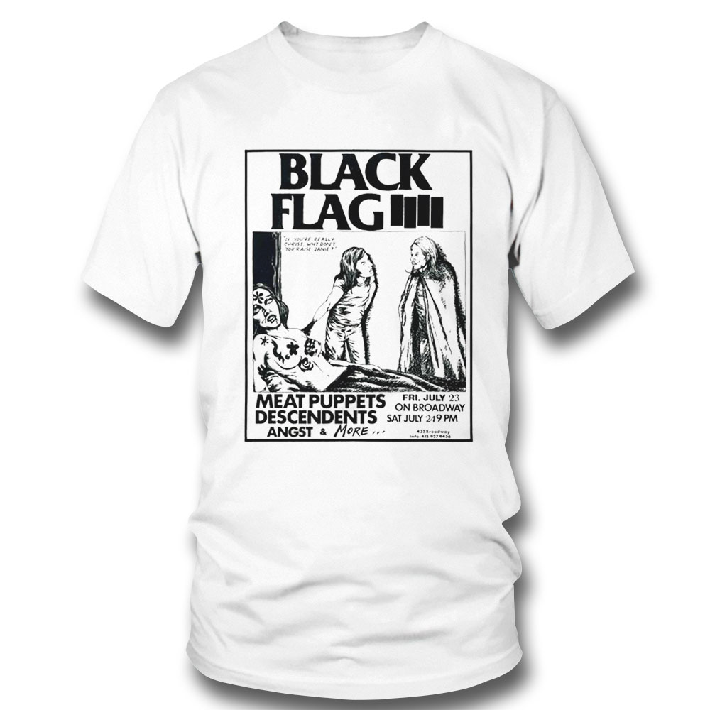 Foks Black Flag Meat Puppets Descendents Angst Shirt