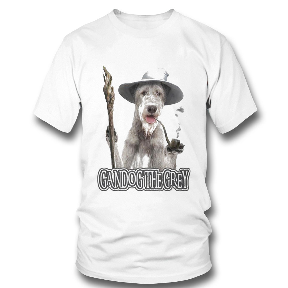 Gandog The Grey Light Grey Text Shirt Hoodie