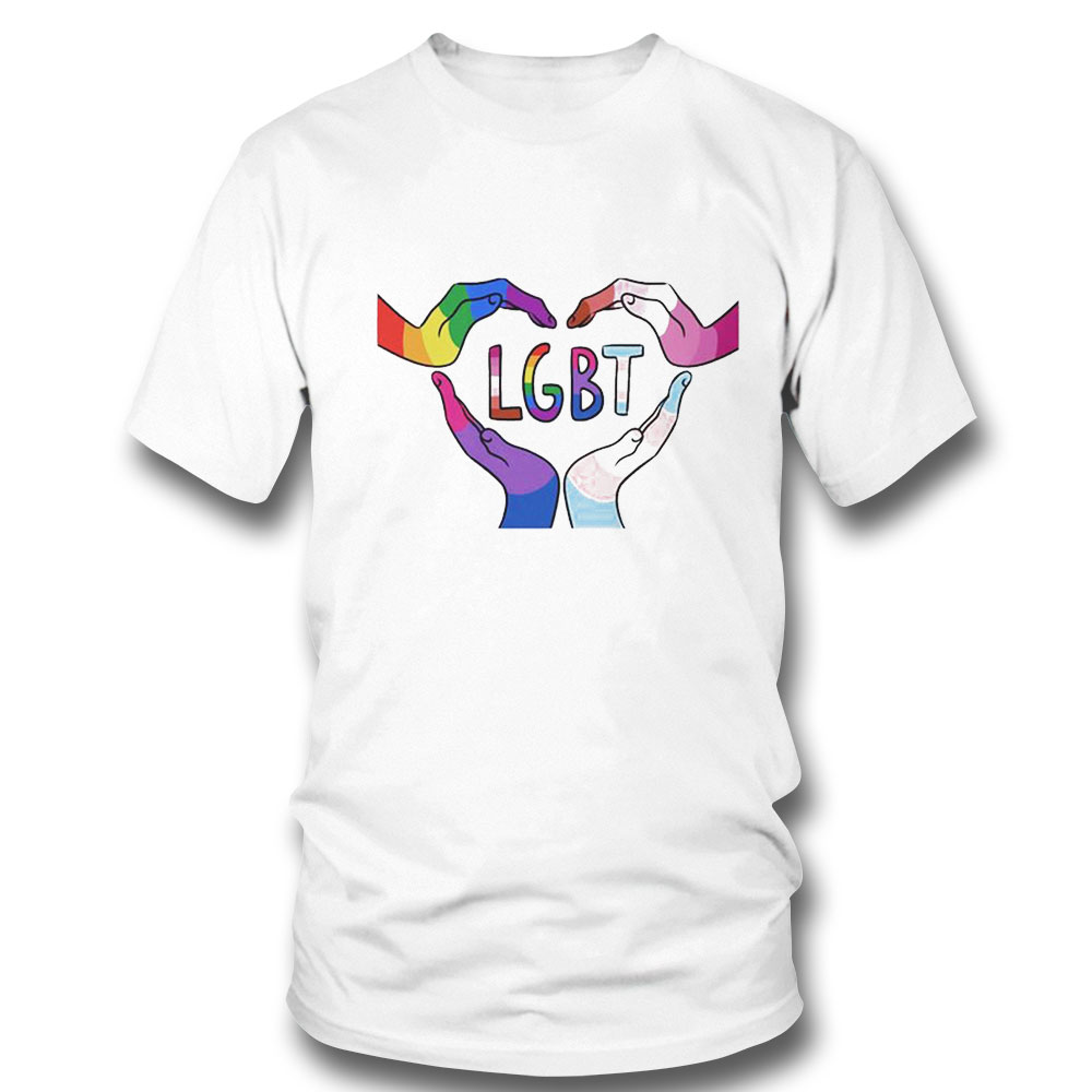 Hands Flag Pattern Lgbt Colored Design Shirt Hoodie