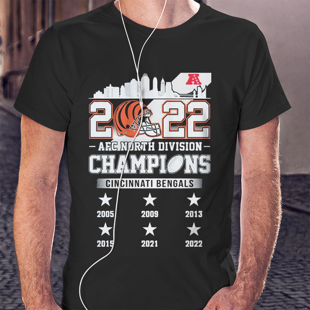 Cincinnati Bengals Skyline 2022 Afc North Division Champions Shirt